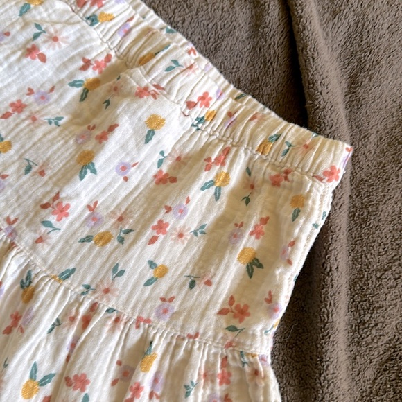 Cat & Jack Cotton Floral Midi Skirt size 7/8 kids fully lined Like New Condition - Picture 5 of 7